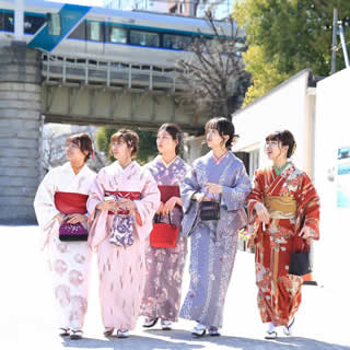 浅草着物散策観光プランお着物の一例