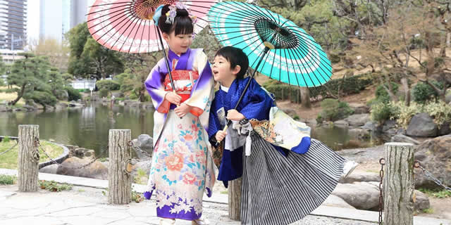 浅草着物散策観光プランお着物の一例