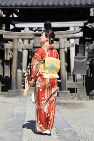 浅草着物散策観光プランお着物の一例