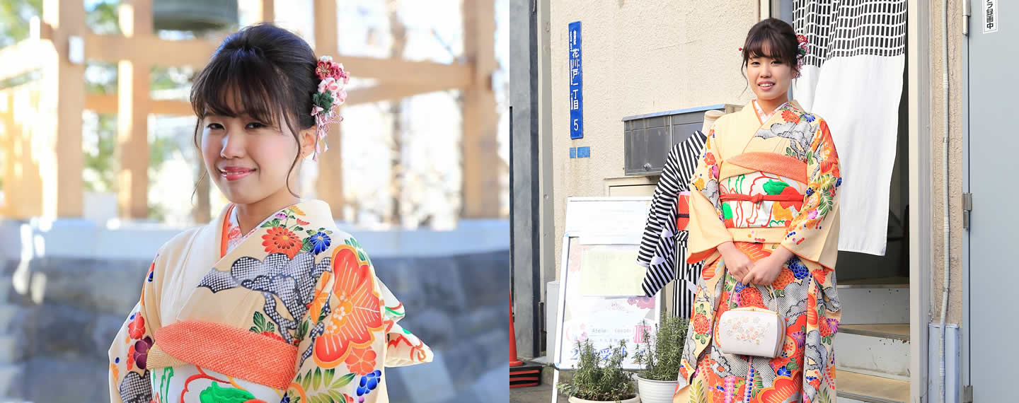 東京浅草アトリエ小袖の成人式・振袖プランです。